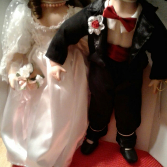 NWT,Vintage 80's,PRECIOUS Geppeddo,Porcelain,Bride & Groom Set in Original Box❤️ - Picture 5 of 13